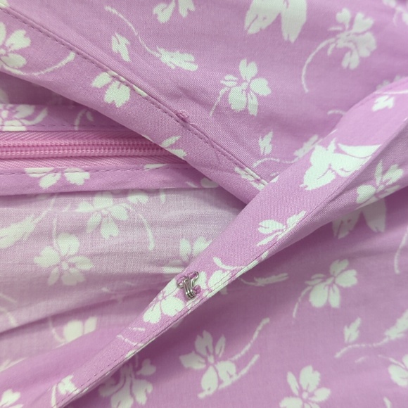 J.crew size 8 purple floral dress frill - Picture 4 of 10